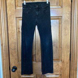 Levi's 511 Black Denim Skinny Jeans - Size 26x26